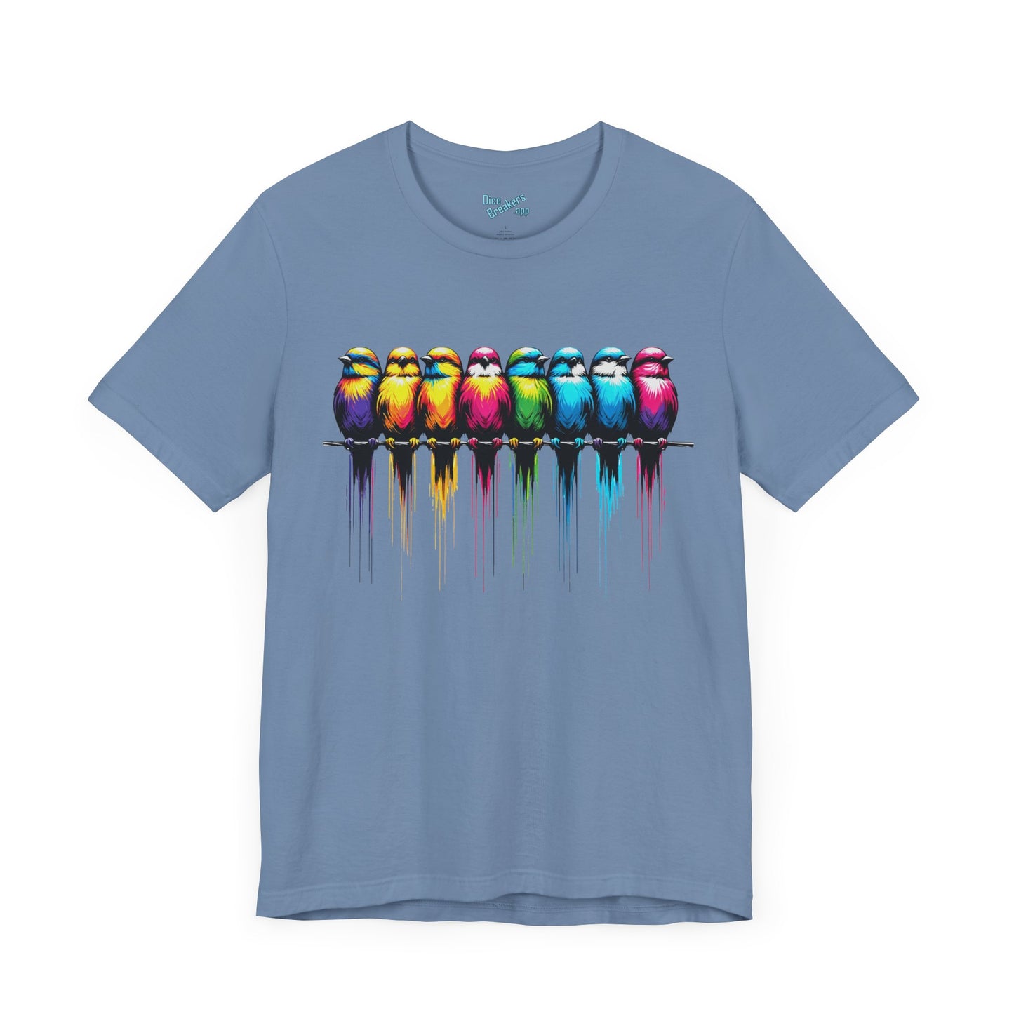 Colorful Birds on a Wire