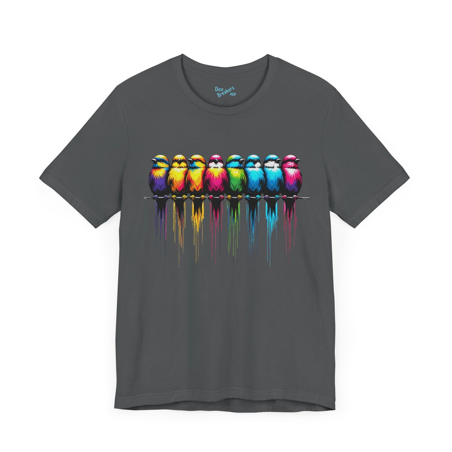 Colorful Birds on a Wire