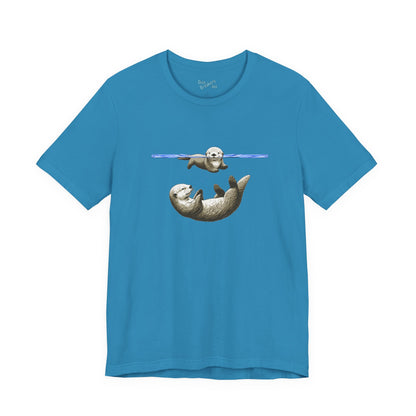 Swimming Otters