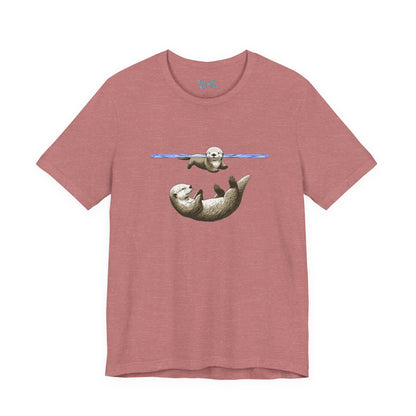 Swimming Otters