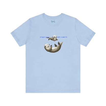 Swimming Otters