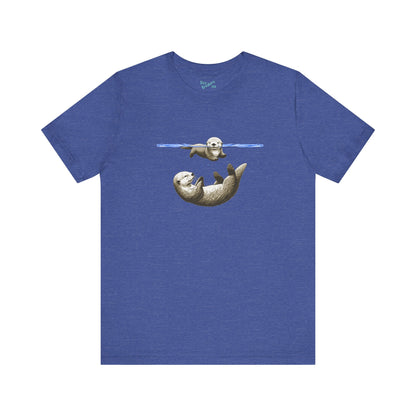 Swimming Otters