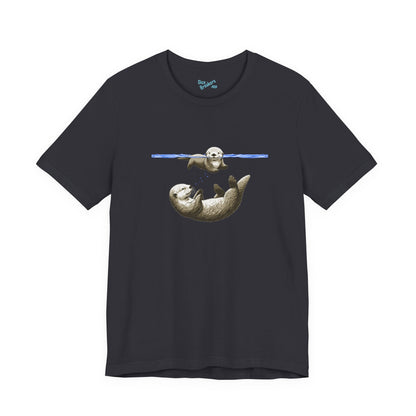 Swimming Otters
