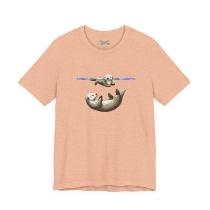 Swimming Otters